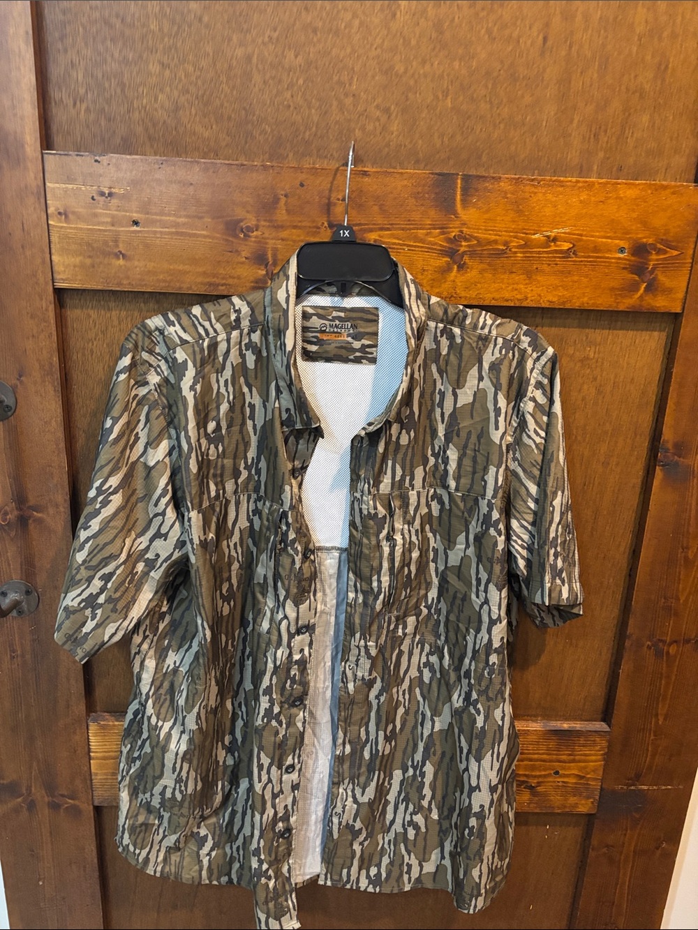 Magellan bottomland short sleeve button down